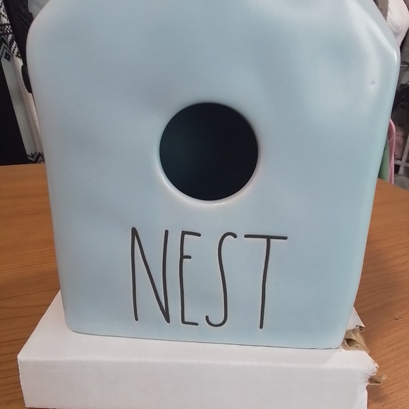 Rae Dunn Blue NEST Birdhouse NEW - Picture 8 of 8